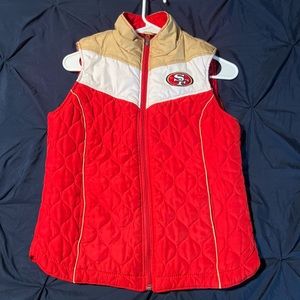 Women’s  SF 49ers sleeveless winter vest